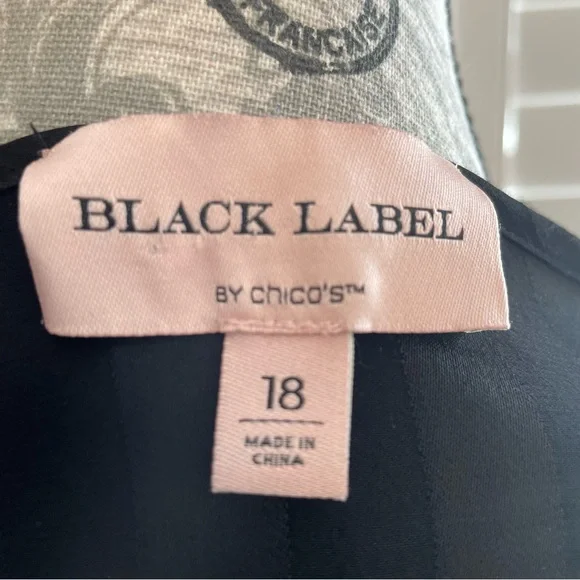 Chico's Black Label Striped Blouse - Picture 6 of 7